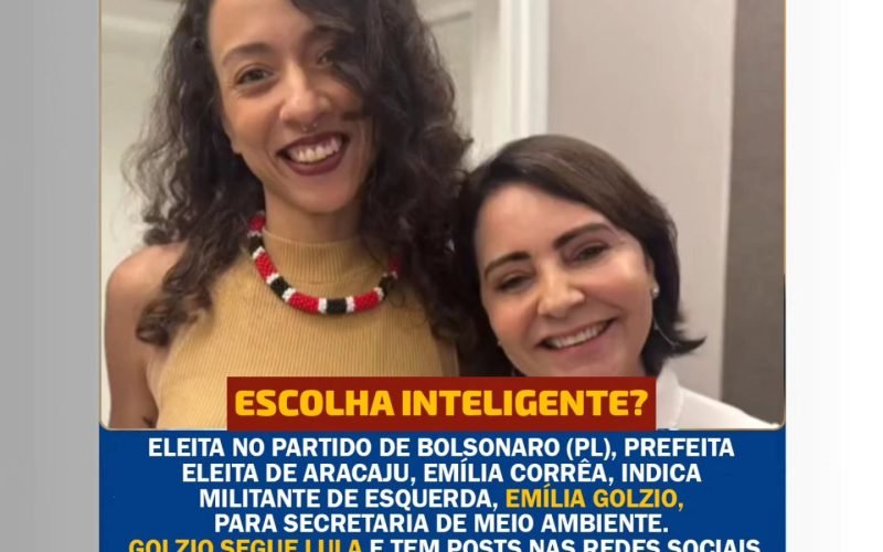 Prefeita Emília Corrêa (PL) indica militante de esquerda para secretaria.